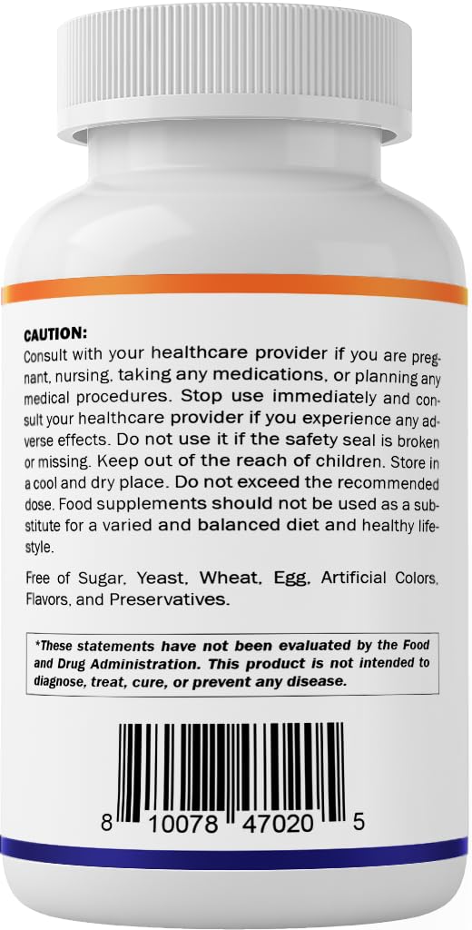 Vitamatic Pantothenic Acid (Vitamin B5) 500 mg, 200 Vegetarian Capsules | Supports Energy Metabolism*, Coenzyme Production*, Nutrient Metabolism, Non-GMO, Gluten Free, Made in USA