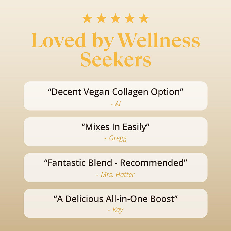 Vegan Beauty Protein Powder – Collagen Support + Gut Health – Plant-Based Protein Shake (Banana) – Caffeine-Free – Skin, Hair, Nails & Digestive Support – Daily Glow Nutrition Banana 1