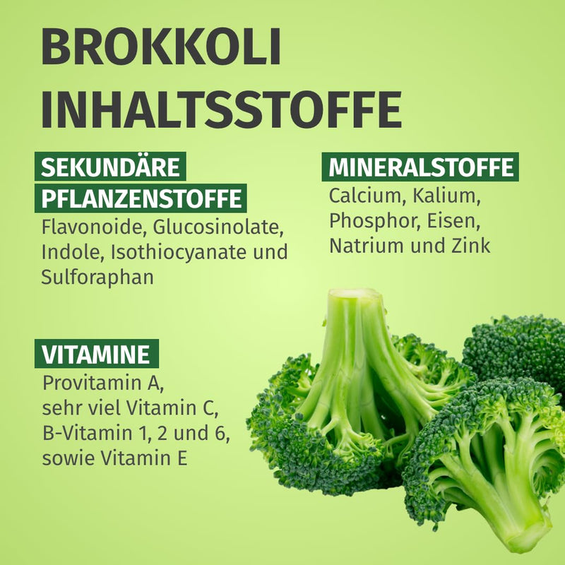 [Australia] - Broccoli extract | 170mg Sulforaphane | 1300mg daily dose | 180 capsules | 3 month supply | vegan & without additives | Manufacturing & laboratory testing in DE | Green Naturals® 