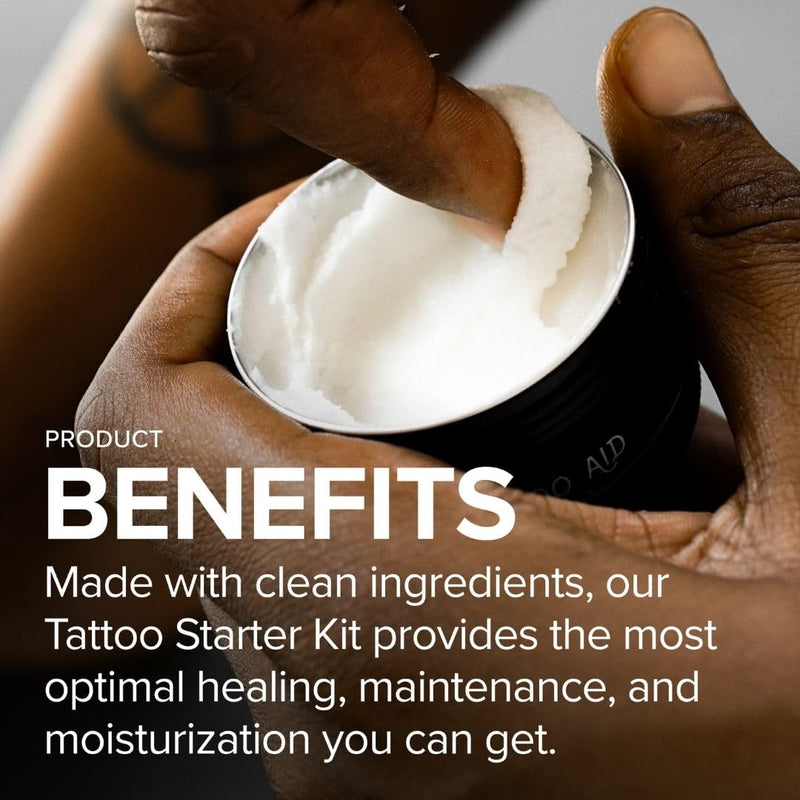 [Australia] - Tattoo Care Bundle Kit (3-Piece) Repair Soothing Gel, Enhance Balm & Defend SPF 30 Sunscreen - Full Coverage Tattoo Care Kit for New & Current Tattoos Sunscreen, Soothing Gel, Balm 