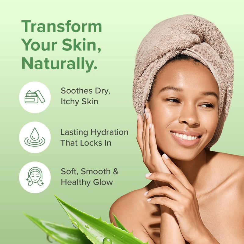 Aloe Infusion Aloe Vera Face & Body Cream – 9 Ounce | Natural Moisturizer for Dry & Sensitive Skin – Hydrating, Non-Greasy Lotion - Shea Butter & Manuka Honey – After-Sun Care 9 Ounce (Pack of 1)