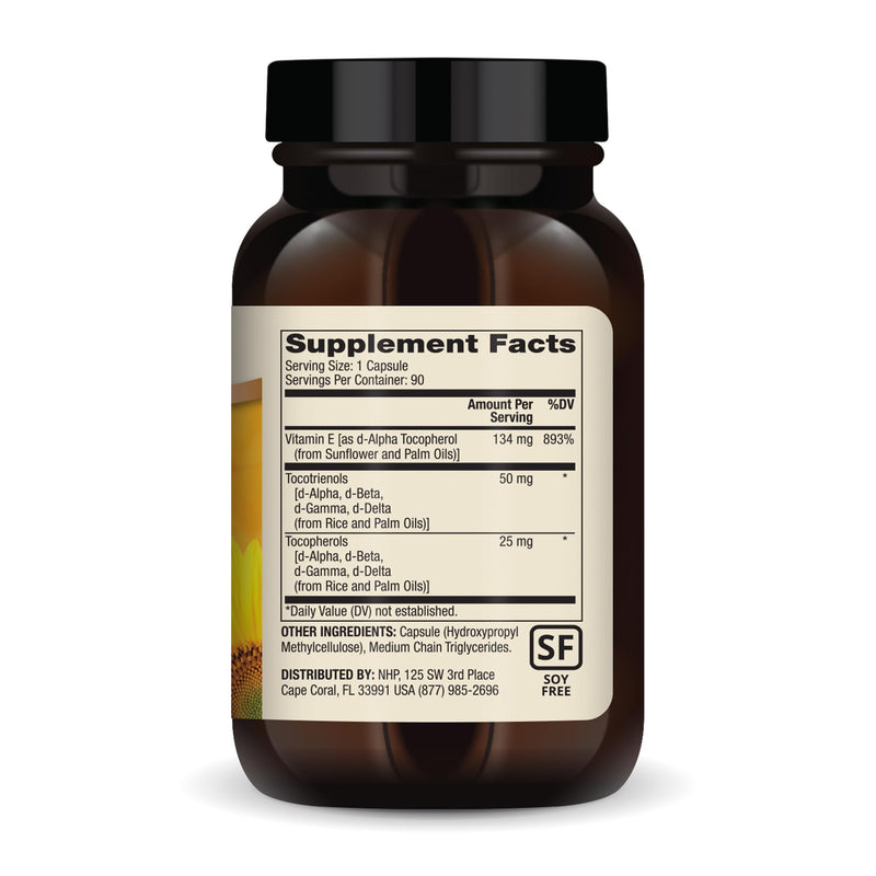[Australia] - Dr. Mercola Vitamin E, 90 Servings (90 Capsules), 134 mg Per Capsule, Dietary Supplement, Supports Healthy Skin, Non-GMO 