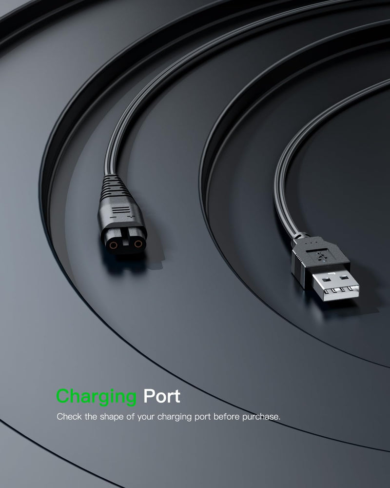 [Australia] - 1.5 m USB power cable suitable for Hatteker charging cable cordless hair trimmer pro hair clippers beard trimmer RFC-696 RFC-695 RFC-690 RFC-692 RFC-588 RFC-598 razor replacement power cable 