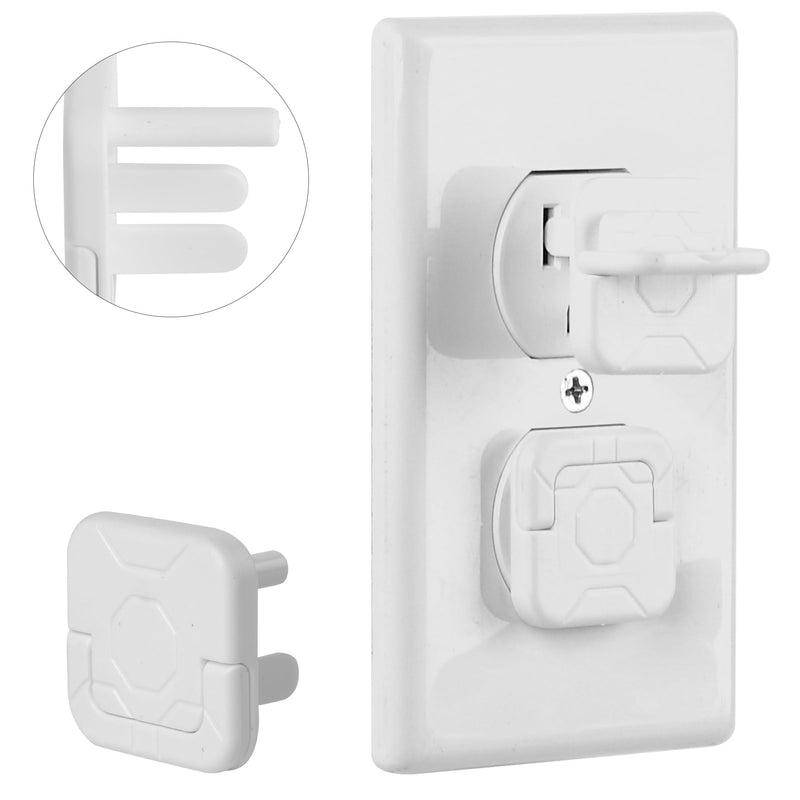 [Australia] - Bates- Outlet Covers Baby Proofing, 10 Pack, 3 Prongs, Plug Covers Baby Proofing, Baby Proof Outlet Covers, Child Proof Outlet Cover, Outlet Plug Covers, Baby Outlet Cover, Childproof Outlet Cover 