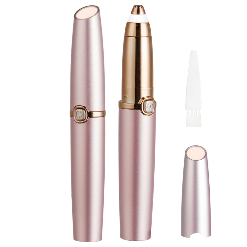 [Australia] - LOPHE eyebrow razor, eyebrow trimmer for women, eyebrow razor electric, painless and precision eyebrow trimmer for travel, on the go, gift (rose gold) rose gold 