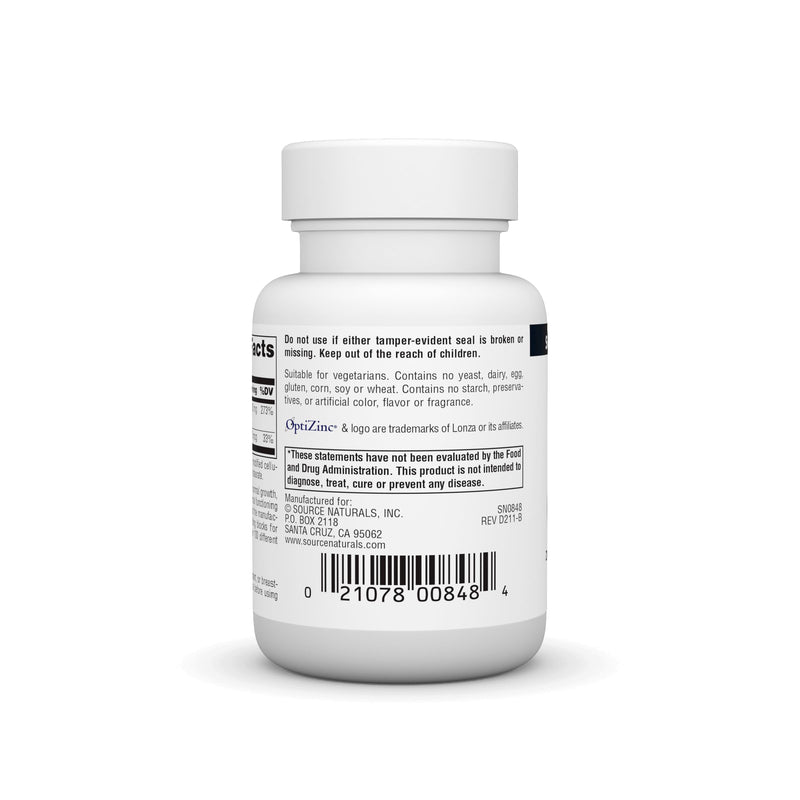 [Australia] - Source Naturals OptiZinc Zinc Methionine Sulfate Complex & Dietary Supplement* - 120 Tablets 120 Count (Pack of 1) 