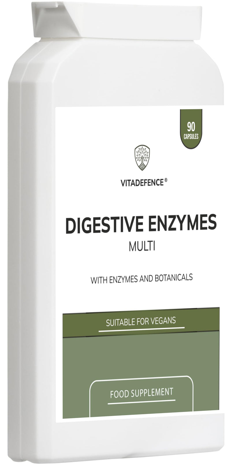 Digestive Enzyme Multi | with Turmeric, Apple Cider Vinegar & Enzyme Blend – 90 Capsules