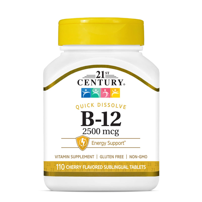 21st Century B 12 2500 mcg 110 Count & Slow Release Iron 60 Count