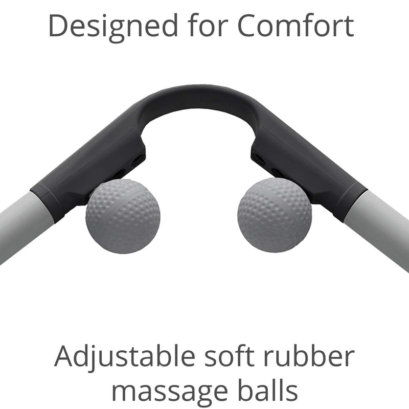 [Australia] - Body Back AccuMassage - Dual Pressure Point Massage Tool & Massage Hammer - 2 in 1 Design - Shiatsu Neck Massager Tool, Golf Ball Percussion Massager for Deep Tissue AccuMassage - 1-pack 