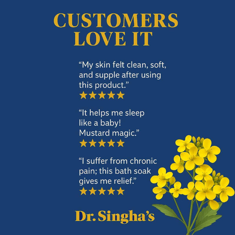 Dr. Singha's Mustard Bath, Therapeutic Bath Salts, 16 Ounce