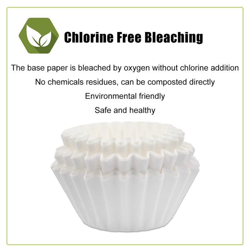 [Australia] - Coffee Filters 8-12 Cup, 7.875 inch x 3.25 inch, 100 Count Basket Coffee Filters, White Disposable 8 to 12 Cup Coffee Filter Paper White 100 Count 