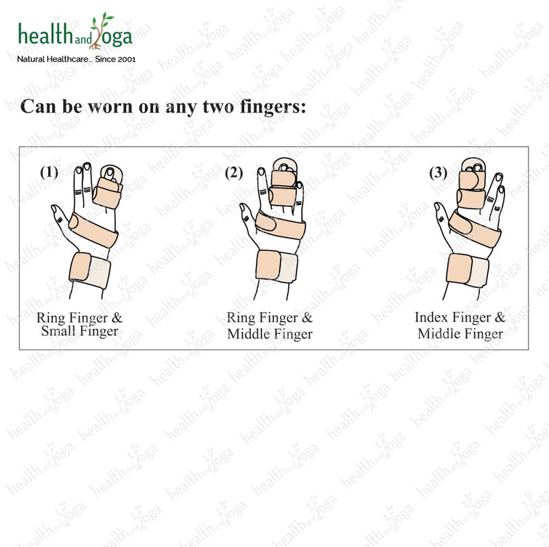 2 Finger Splint, Trigger Finger Splint, Adjustable Two Finger Brace Hand and Wrist Support, Finger Straightening Immobilizer for Broken Fingers, Arthritis, Mallet Finger, Sprains, Finger Pain Relief Small/Medium