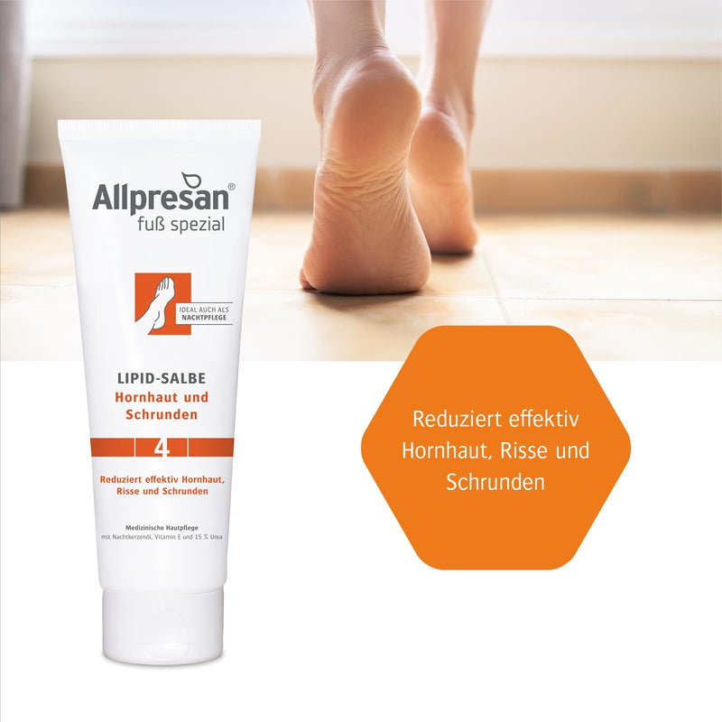 [Australia] - Allpresan foot special No. 4 lipid ointment against calluses and cracks - foot ointment for daily care of callused feet - 125 ml (3) 3 