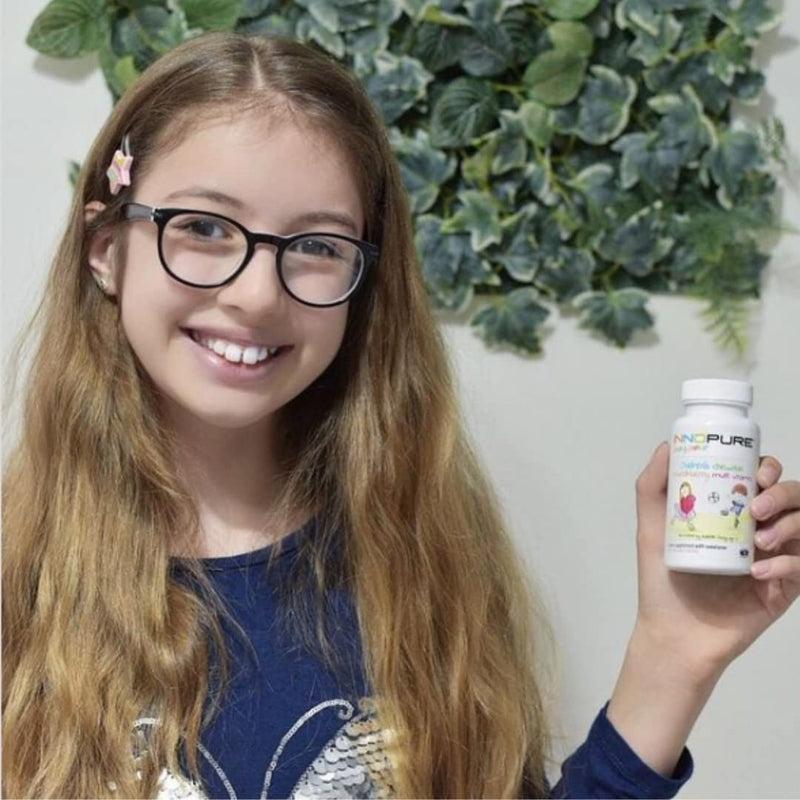 SmartyPants® 120 Vegan Chewable Kids Multivitamin Tablets - All B Vitamins, Vitamins D, C and E- Childrens Multivitamins with Iron to Contribute to the Normal Growth of Children - UK Made
