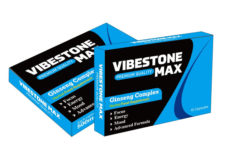 Ultra Strong VIBESTONE MAX™.10 x 500mg Pills - Herbal Supplement, Performance Enhancing Supplements for Energy, Stamina and Endurance.