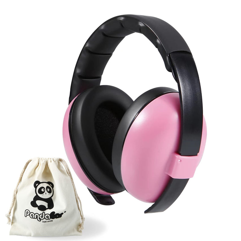 [Australia] - PandaEar Baby Ear Protection Noise Cancelling HeadPhones Ages 0-3 Years | Infant Hearing Protection Earmuffs -Pink Pink 