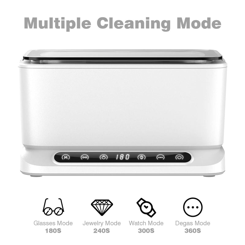 [Australia] - SWAREY 2025 New Ultrasonic Cleaner 800ML Ultrasonic Cleaner with Baskets and 4 Cleaning Modes 45000Hz Professional Ultrasonic Equipment for Dentures Jewelry Glasses Watch Coins Tool 