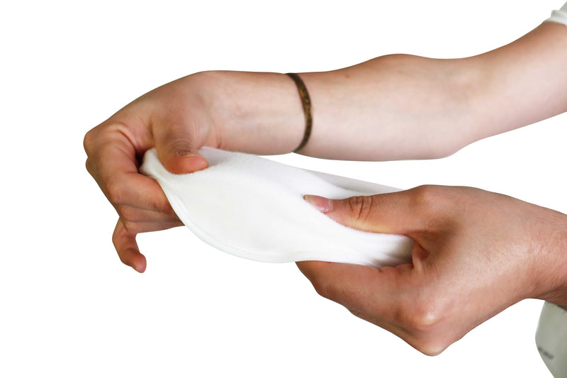 [Australia] - KMINA - Ear Pillow with Strap Washable, Donut for Pressure Sore, Piercing, Side Sleeping, Hole in Center - Made in Europe 