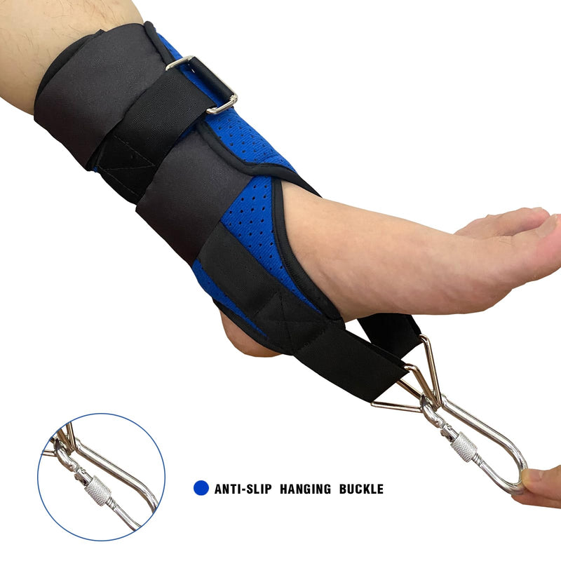 [Australia] - Home Ankle Fracture Traction Belt 1pcs Rehabilitation Equipment for Injury Recovery Calf Fracture Traction Machine Lace Up Achilles Tendonitis Brace Kit Sprained Support 