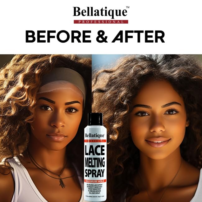 [Australia] - Lace Melting Spray (6.67 oz) - Maximum Hold. Flawless Edges, Quick & Easy, Fast Drying, Humidity Resistant, Sweat Resistant, All Day Hold, Quick Drying, Flake Free, Easily Removed. 6 oz 