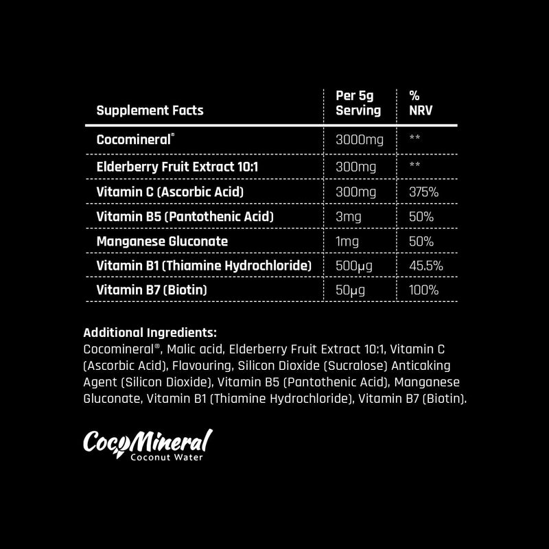 Hydra Flow Electrolyte Powder with CocoMineral® | Premium Daily Hydration Supplement | Replenish Electrolytes & Vitamins | 30 Servings | Post-Workout & Daily Use (Strawberry Bubblegum)