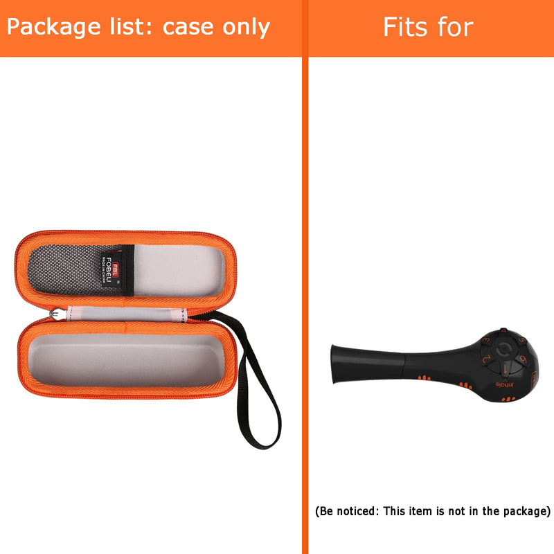 [Australia] - FBLFOBELI EVA Hard Carrying Case Compatible with The Breather Fit Hand-Held Inspiratory Expiratory Muscle Trainer (Orange, Case Only) Orange 