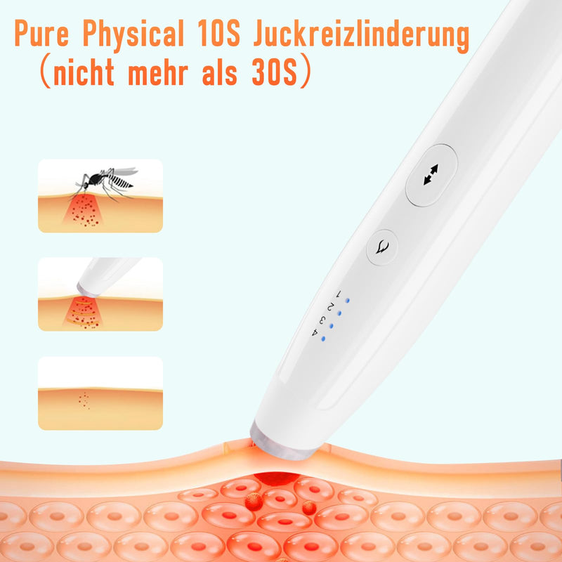 [Australia] - Insect bite healer electric, rechargeable without chemical substances, electric bite healer insect pen mosquito pen, heat pen against mosquito bites, heat pen anti-itch mosquito pen white-1 piece 