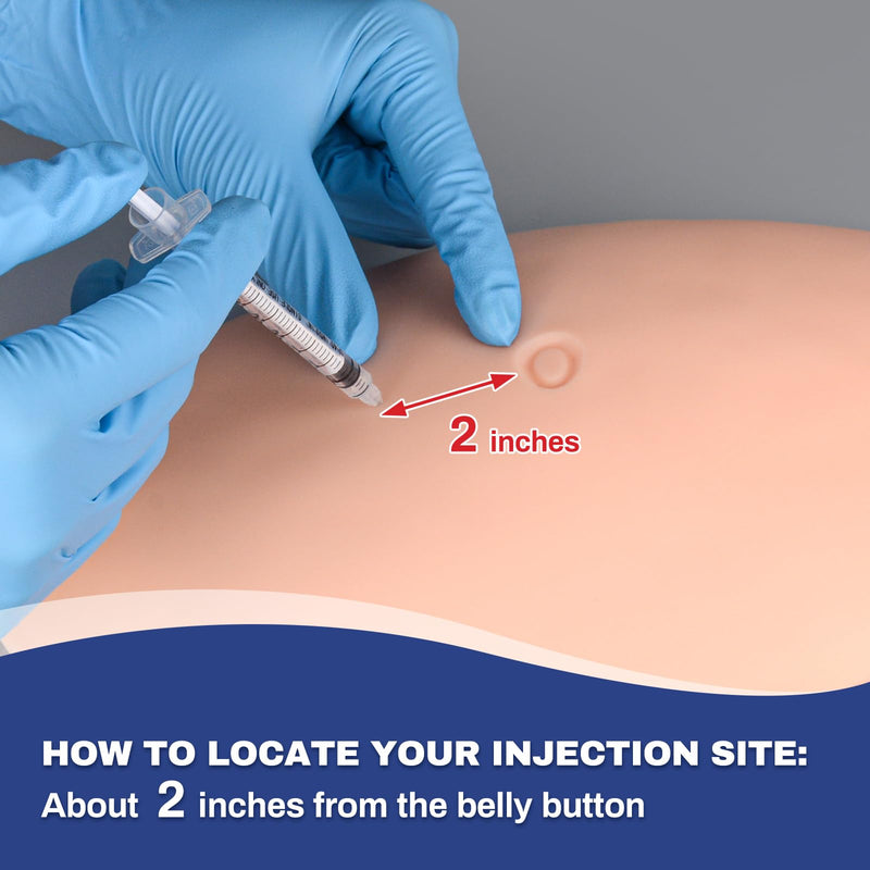[Australia] - SimCoach Belly Injection Simulator, Subcutaneous Injection Training Pad, Injection Practice Kit for Medical Education, Abdomen Diabetics Injection Training Model for Insulin Injection Practice 