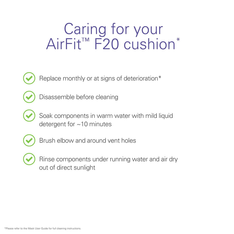 [Australia] - ResMed AirFit F20 Full Face Replacement Cushion - Medium 