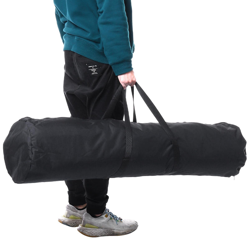 PATIKIL Folding Camping Chair Replacement Bag 47.2" x 11.8", Portable Camping Storage Tent Bag with Handle Strap for Outdoor Camping Hiking Travel, Black 47.2" x 11.8"
