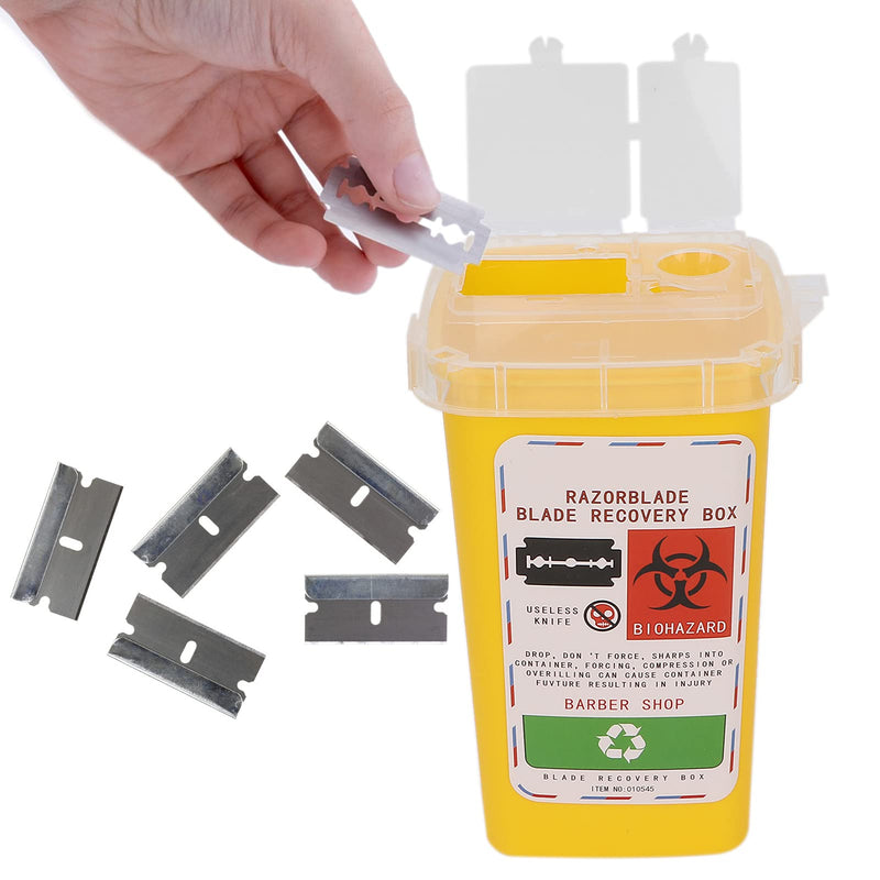 [Australia] - CHICIRIS Blade Disposal Box, Disposal Blade Container, Blade Container for Beauty and Personal Care (Yellow) 