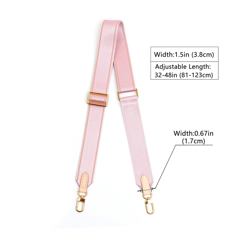 Jiesinlov Purse Strap Replacement Crossbody Handbag Shoulder Strap Adjustable for Speedy,Pochette Accessoires Pink