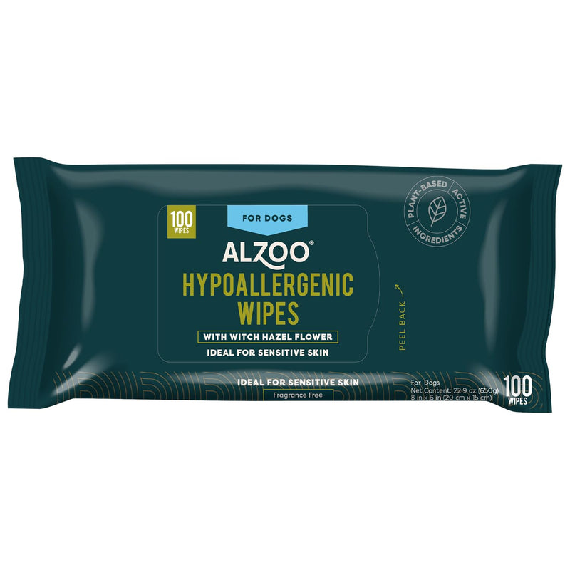 Grooming Hypoallergenic Wipes for Dogs, 100% Plant-Based Active Ingredients, 100 Count - PawsPlanet Australia