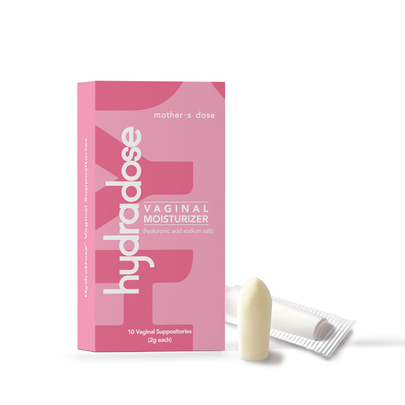 [Australia] - Mother's Dose Hyaluronic Acid 5mg Suppository HydraDose- Hormone Free Moisturizer for Vaginal Dryness-USA Made, 1 Month Supply- 10 Inserts 