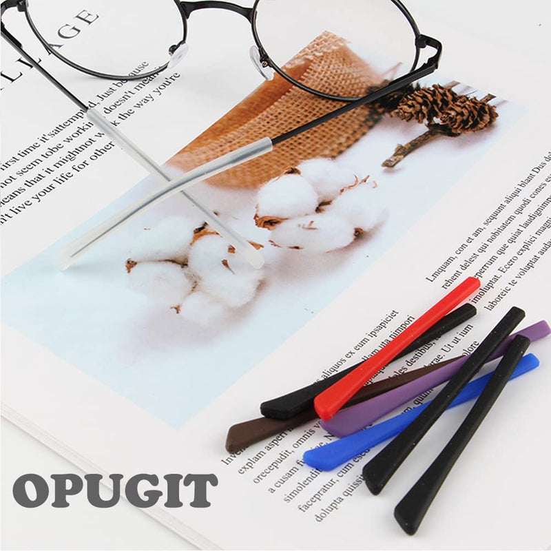 [Australia] - Eyeglass Replacement Temples, Silicone Glasses End Tips Ear Sock Sleeve for Thin Metal Eyeglass Legs,8 Pairs Black 