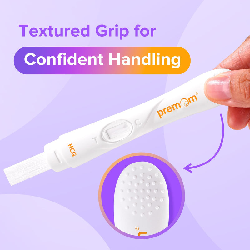 Premom Pregnancy Test Midstream | Early Detection Pregnancy Stick - Fast & Rapid hCG Tests for Home Use - 3 Count 3 Count (Pack of 1)