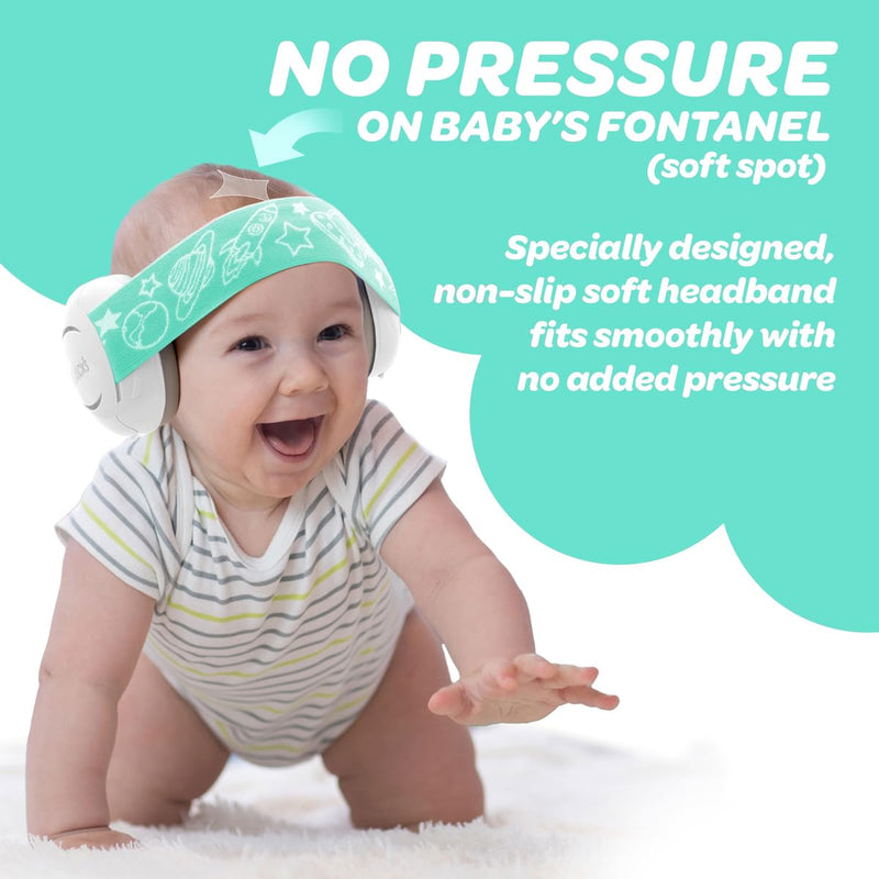 [Australia] - Mack's® Baby Muffs | Baby Ear Muffs Noise Protection | High NRR - 17 Decibels | Noise Cancelling Headphones for Babies & Toddlers | Ages 3-36 Months 