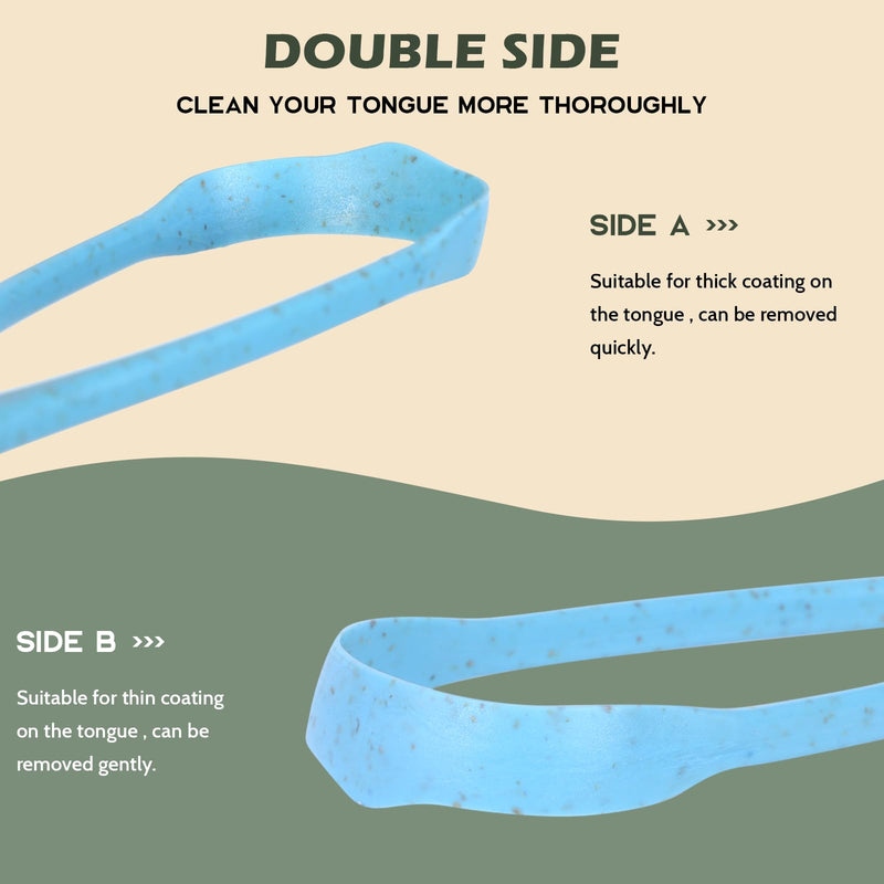 [Australia] - Tongue Scraper Cleaner PETA Approved Vegan Natural Eco Fiber Material 100% BPA Free Tongue Scrapers for Oral Care & Hygiene - 3 Count 