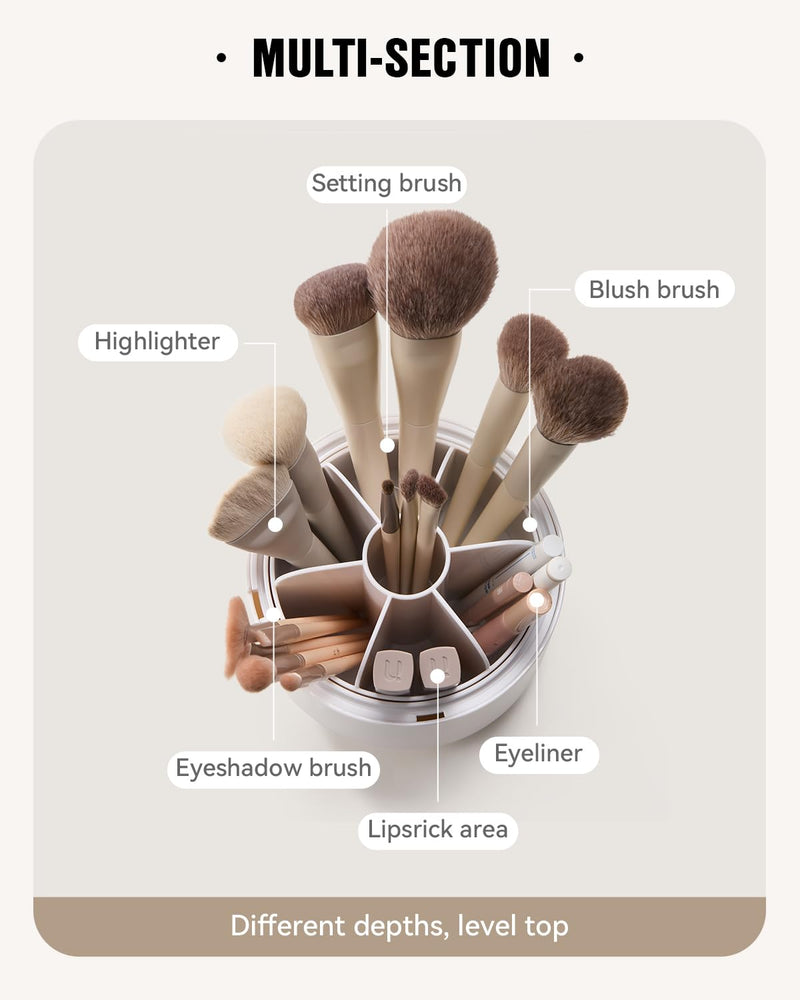 EACHY travel makeup bag & makeup brush holder