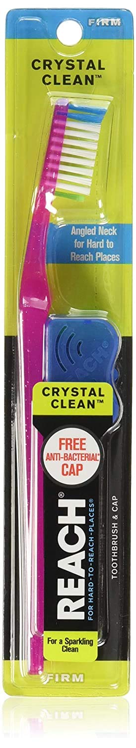 [Australia] - Reach Crystal Clean Toothbrush, Firm Bristles, 1 Count, Pack of 6 