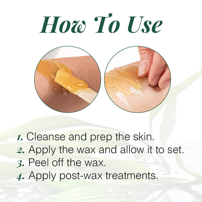 [Australia] - Clean + Easy Brazilian Wax – Hard Wax Bikini Hair Removal for Intimate Areas, No-Strip Formula for Coarse Hair, 14 oz 