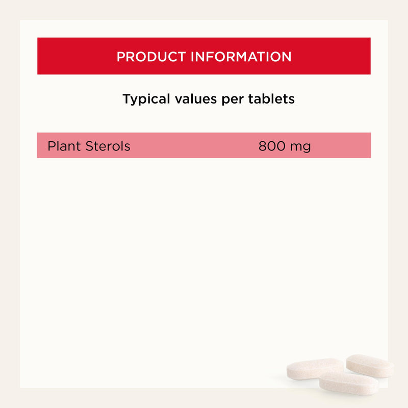 Healthspan Plant Sterols 2400mg – 90 Tablets – High Strength – Supports Normal Cholesterol Levels – UK Manufactured 90 count (Pack of 1) Plant Sterols - 90 Tablets