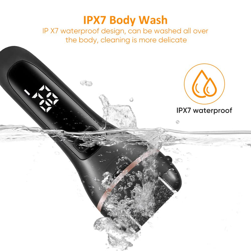 [Australia] - Electric Callus Remover and Foot polisher-Rechargeable-waterproof- Pedicure Set. (Black), 20 Count (Pack of 10) 