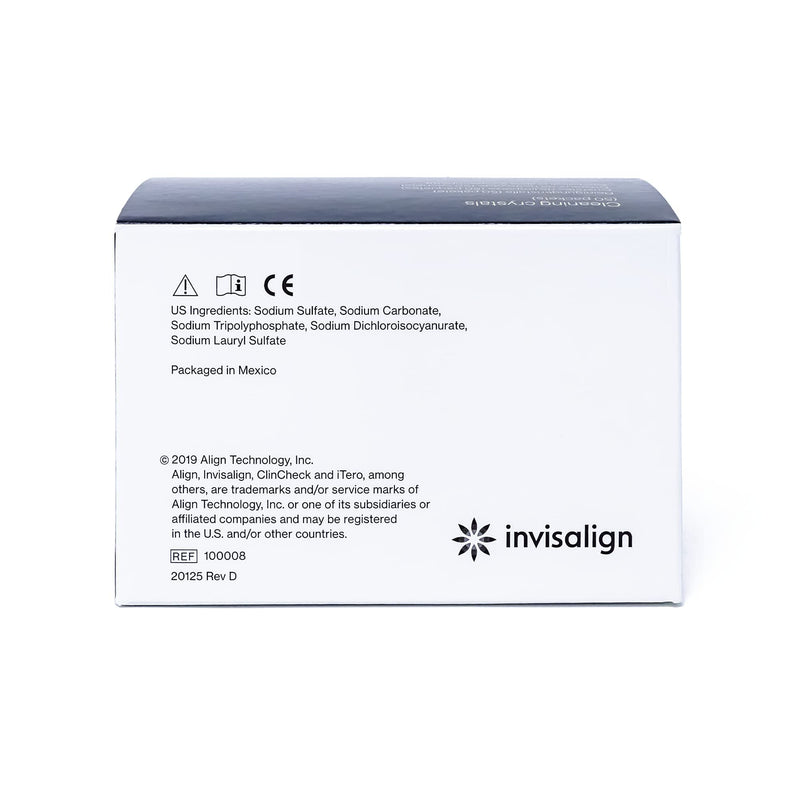 [Australia] - INVISALIGN Cleaning Crystals for Clear Aligners and Retainers with Tub, (50 Packets) 