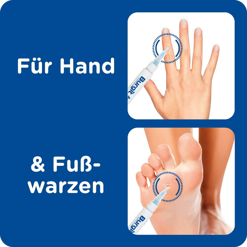 [Australia] - Burgit · Anti wart pen (2ml) · Against warts · Wart treatment · Simple & effective · For common warts on hands and feet 