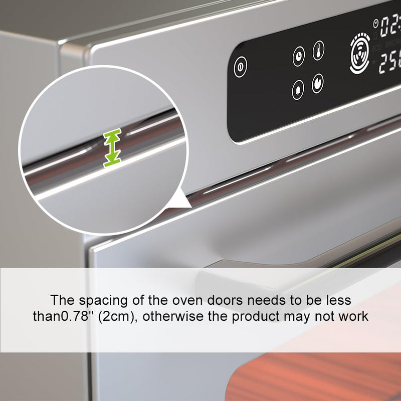 [Australia] - SAFELON 1 Pcs Baby Safety Oven Door Lock, Double Button Oven Lock for Kitchen Safety (Black) Black 