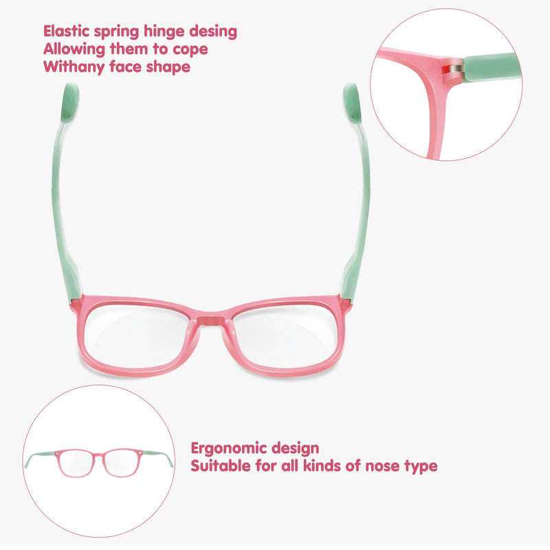 [Australia] - CHEERS DEVICES Blue Light Blocking Glasses for Kids Boys Girls Teens - Computer Glasses with Unbreakable Frame and Anti-Glare * 5 Pair Mix-a , Age 6-14 Age 6-14 Yrs 
