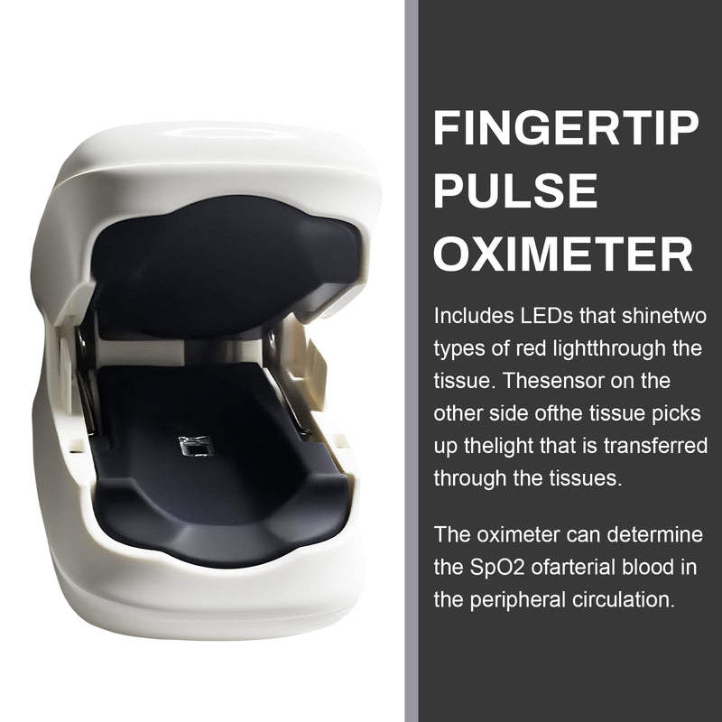 Fingertip Pulse Oximeter with Large LED Display, Accurate Spo2 & Heart Rate Monitor for Home Use, Sports, and Outdoor Activities