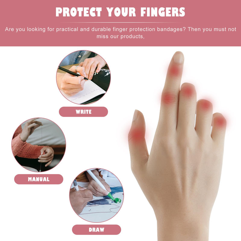 Self Adhesive Finger Tape: 12pcs Finger Rolls Elastic Wraps for Stretch Athletic Sports Wrist Ankle