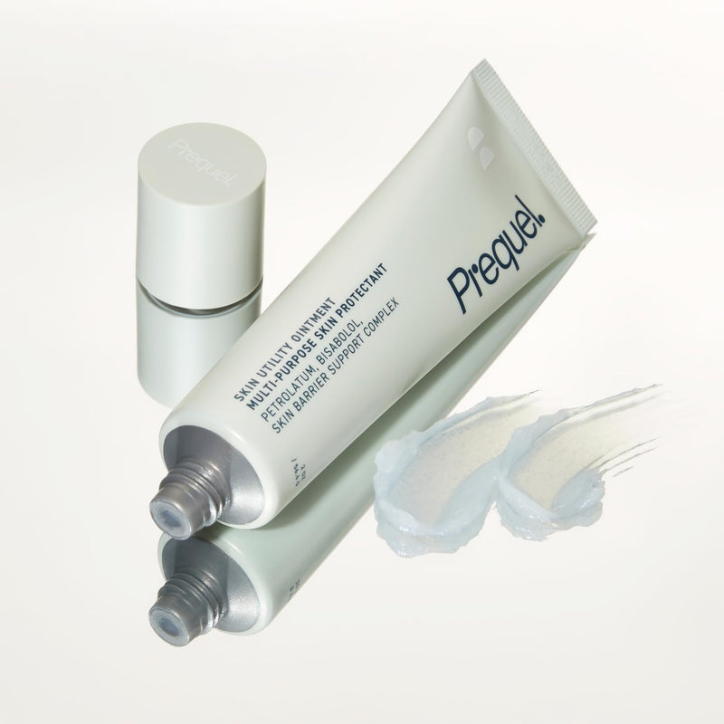 Prequel Skin Utility Ointment, Moisturizing Protectant. Mid-weight Occlusive Face and Body Cream for Dry Skin, Hand Cream for Cracked Hands. Soothing Barrier Protection with 45% Petrolatum